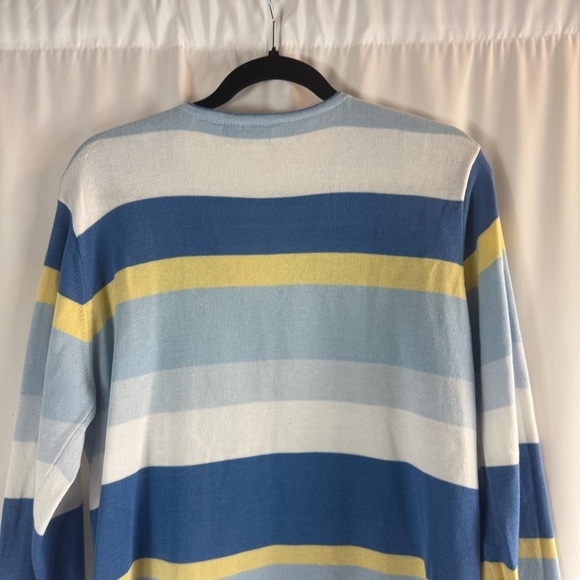 Erika & Co Multi-Color Striped Long Sleeve V-Neck Cardigan Sweater
Women's - Picture 8 of 10